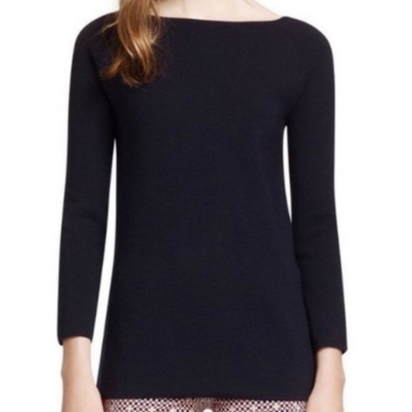 Tory Burch Merino Wool Side Zip Tunic Sweater - Picture 14 of 14